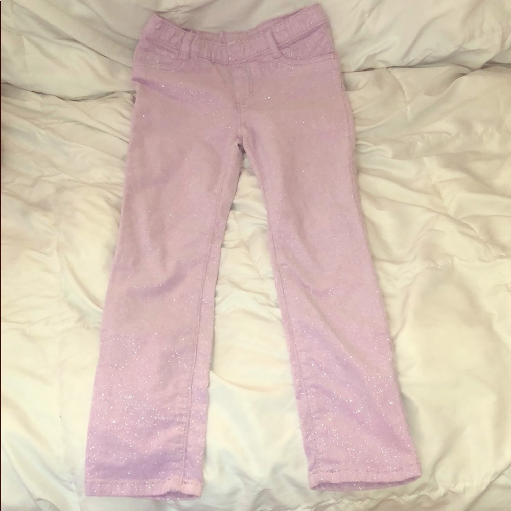 Girl’s Glittery Corduroy Pants